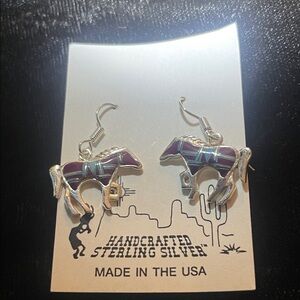 Sterling Silver Horse Earrings